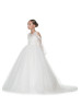 Beaded Cold Shoulder Ivory Lace Glitter Tulle Flower Girl Dress